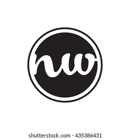 initial letter logo circle with ring