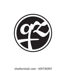 initial letter logo circle with ring