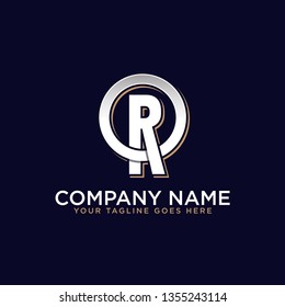 initial letter logo OR with circle shape, It is good for your business company or corporate