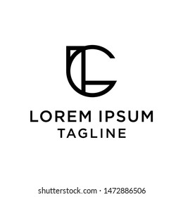 initial letter logo CL, LC logo template