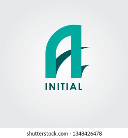 Initial Letter A Logo Clean Design Template