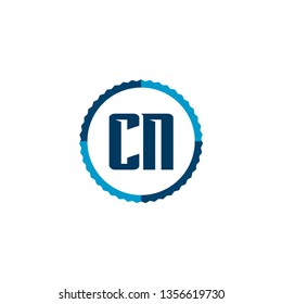 Initial Letter Logo CN Template Vector Design