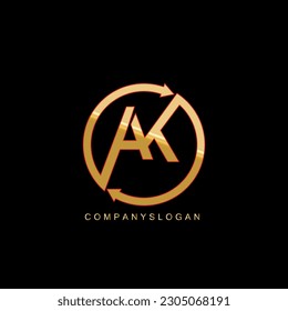 logotipo de la letra inicial con un colorido vector de plantilla.