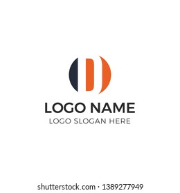 Initial letter logo concept with negative space logo style. 100% Full Vector, EPS 10, CMYK. Thanks for download :).