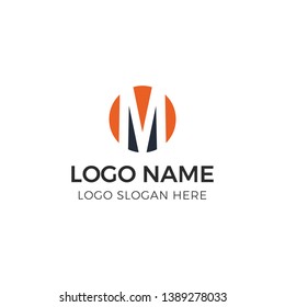 Initial letter logo concept with negative space logo style. 100% Full Vector, EPS 10, CMYK. Thanks for download :).