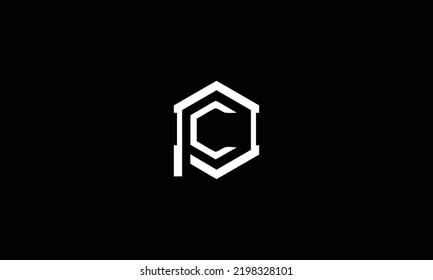 initial letter logo CP, PC, template logo design vector