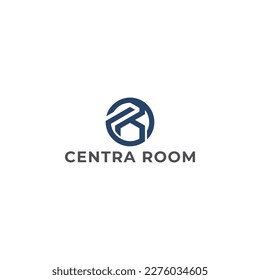 initial letter logo cr, rc, r inside c rounded lowercase white background