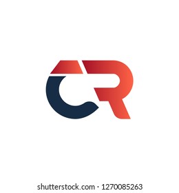 initial letter logo CR, logo template