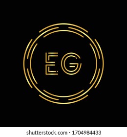 Initial EG Letter Logo With Creative Modern Business Typography Vector Template. Digital Abstract Letter EG Logo Design