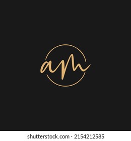 Initial AM Letter Logo With Creative Modern Business Typography Vector Template. Creative Abstract Letter AM Logo Vector.
