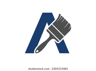 Initial A letter logo with Creative symbol, Vector design template