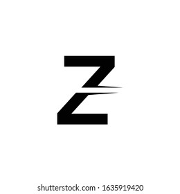 Initial letter logo cut into two parts