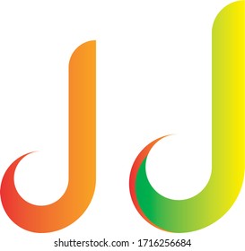 Logo de la letra inicial d logotipo de la plantilla de diseño d