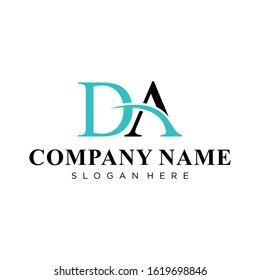 initial letter logo DA or AD, logo template designs