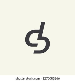 initial letter logo db, logo template