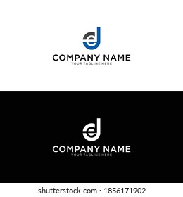 initial letter logo DE, ED logo template