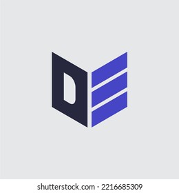 initial letter logo DE, ED logo template
