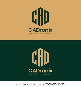 Diseño inicial del logotipo de la letra tarjeta de diseño de logotipo de cuadrícula minimalista simple forma de polígono