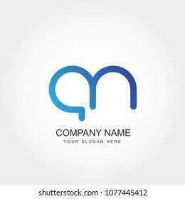 Initial Letter AN Logo Design