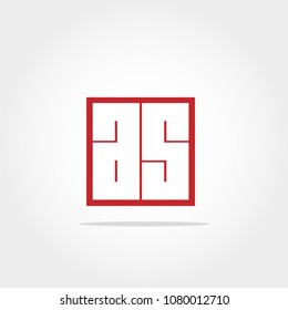 Initial Letter AS Logo Design