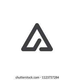 Initial letter A logo design