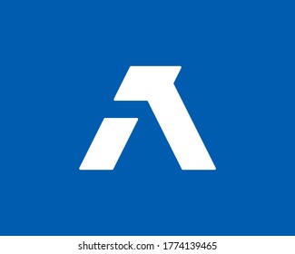 initial letter A logo design