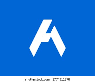 initial letter A logo design