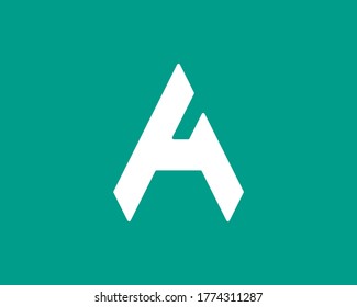 initial letter A logo design