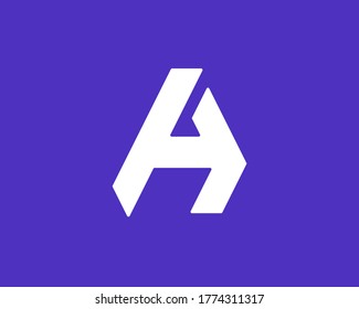 initial letter A logo design