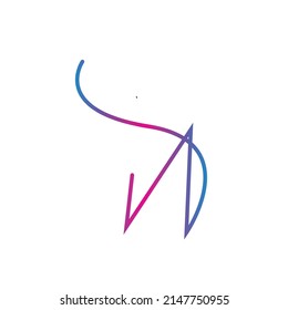letra inicial Diseño del logotipo A