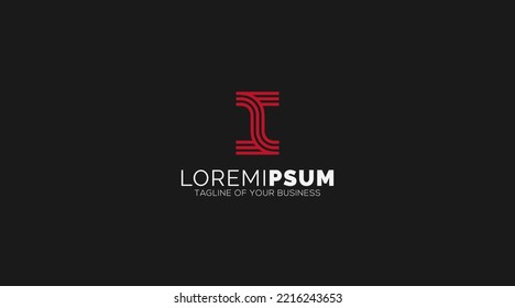 Initial Letter I Logo Logo Design