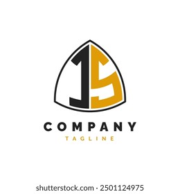 Initial Letter IS Logo Design. Alphabet IS Logo Template