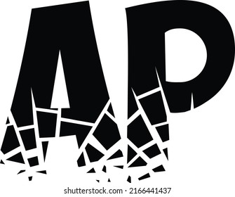 Initial letter logo design ap ao am ac ae ad aj ag al ak af
