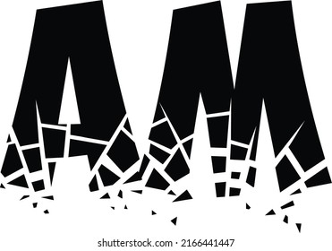 Diseño del logotipo de la letra inicial ap ao am ac ae ad aj ag al af