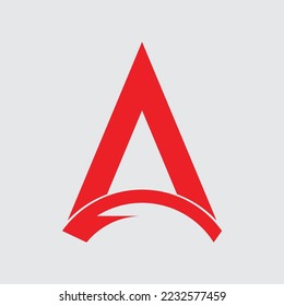 initial A Letter Logo Design concept