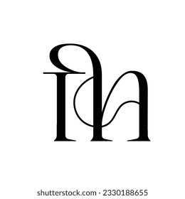 Initial letter in logo design creative