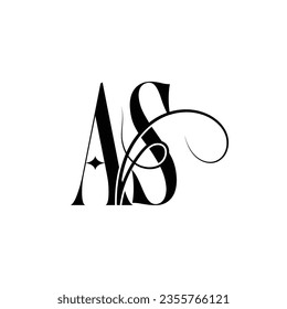 Initial letter AS logo design creative modern symbol icon monogram