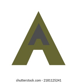 Diseño del logotipo de la carta inicial, logotipo elegante, letra A elegante