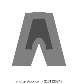 Initial letter logo design, elegant logo, Letter A elegant