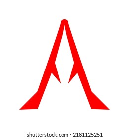 Diseño del logotipo de la carta inicial, logotipo elegante, letra A elegante