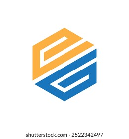 initial eg letter logo design, ge letter logo vector