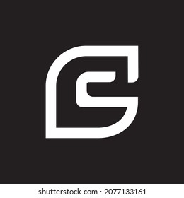 initial letter logo design GS , SG