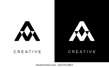 A Initial Letter Logo Design Icon Vector Template Element 