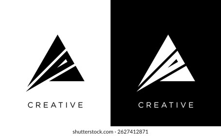 A Initial Letter Logo Design Icon Vector Template Element 