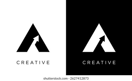 A Initial Letter Logo Design Icon Vector Template Element 