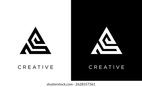 A Initial Letter Logo Design Icon Vector Template Element 