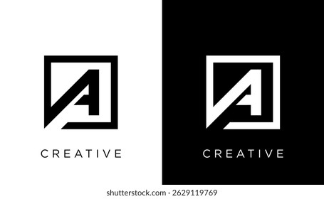 A Initial Letter Logo Design Icon Vector Template Element 