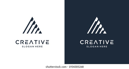 Initial letter A logo design inspiration