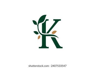 initial letter logo design k letter stylish and elegant