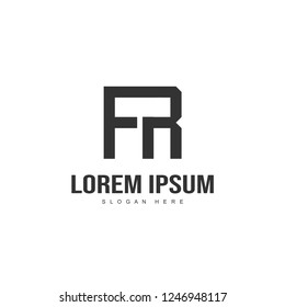 Initial letter logo design. minimal letter logo template